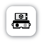 Icon for augmented reality, a simulated learning service offered by The Learning Network